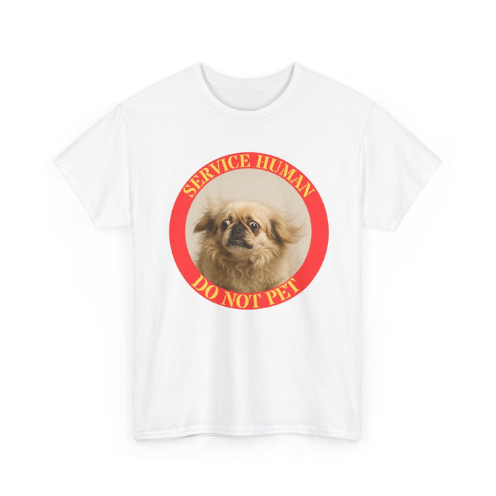 Service Human “Do Not Pet” T-Shirt – Cute Pekingese Service Human Tee
