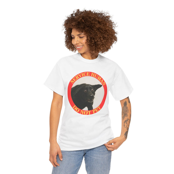 Service Human Do Not Pet Tee — Funny Service Dog Shirt