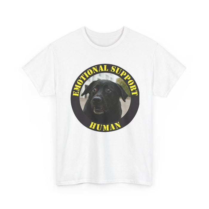 Emotional Support Human T‑Shirt — Funny Dog Support Animal Tee