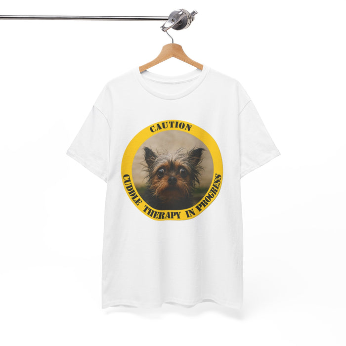 T‑Shirt — "Caution: Canine Therapy in Progress" Cute Dog Graphic Tee