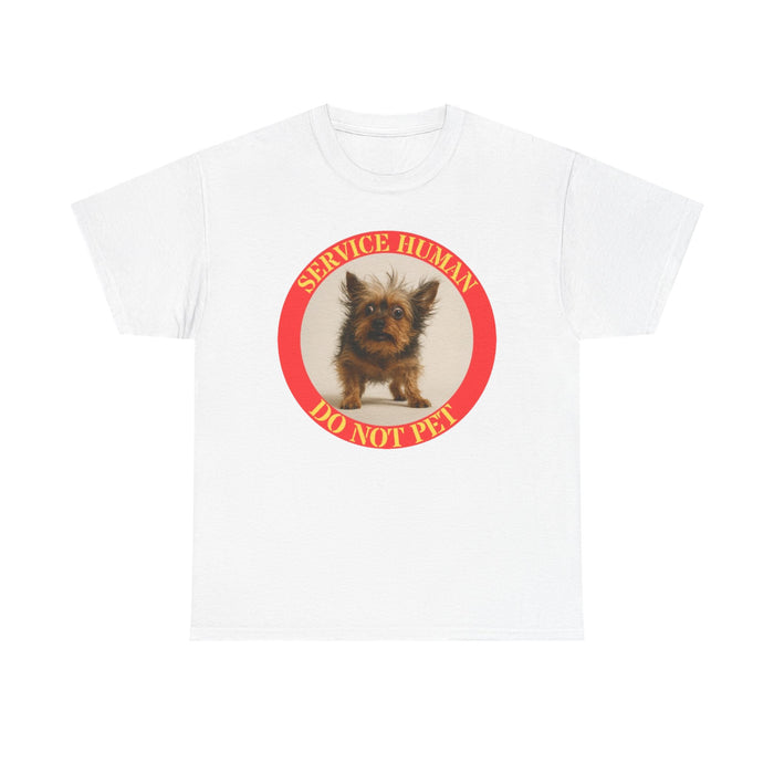Service Human Do Not Pet T-Shirt — Funny Therapy Dog Tee