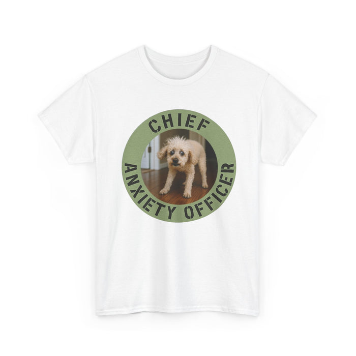 Chief Anxiety Officer Tee — Funny Dog Rescue Pet Lover T-Shirt