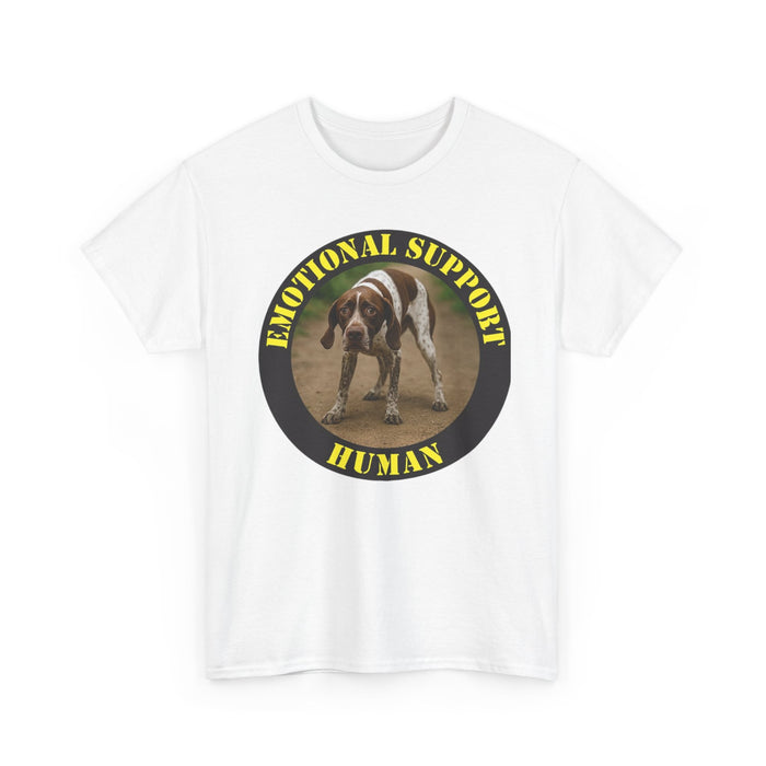 Emotional Support Human T-Shirt – Funny Dog Photo Tee for Pet Lovers