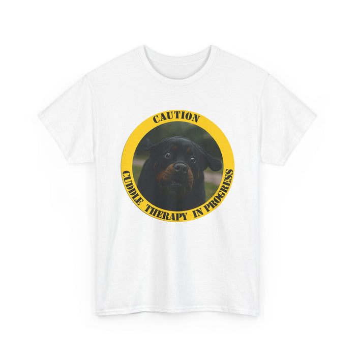 Dog Therapy Tee — “Caution: Canine Therapy in Progress” Shirt