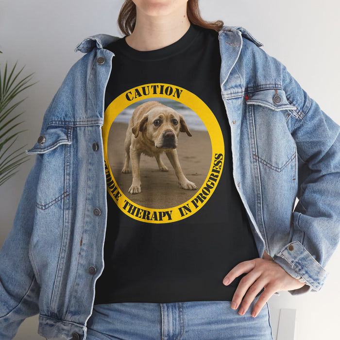 Caution: Canine Therapy In Progress T‑Shirt