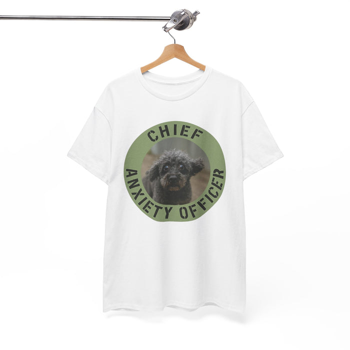 Chief Anxiety Officer T-Shirt — Funny Dog Anxiety Officer Tee