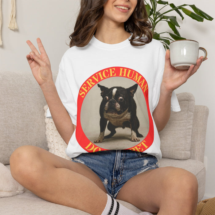 Service Dog T-Shirt — "Service Human Do Not Pet" Graphic Tee