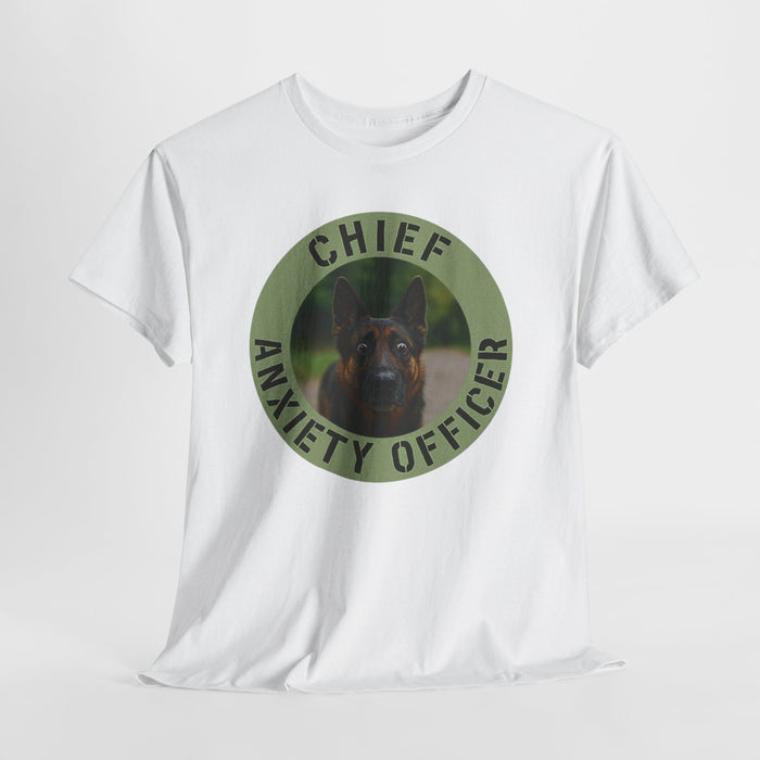 Chief Anxiety Officer Dog T-Shirt — Funny Pet Lover Tee