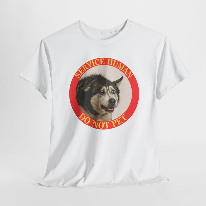 T-Shirt — "Service Human Do Not Pet" Funny Service Dog Rescue Tee