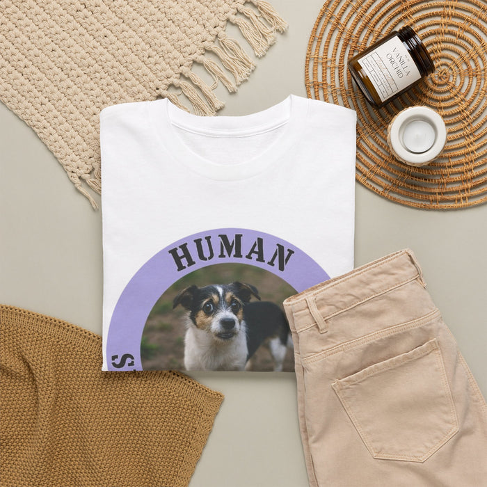 Human Security Blanket T-Shirt — Cute Puppy Graphic Tee for Dog Lovers