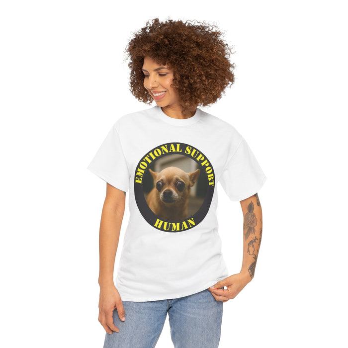 Emotional Support Human T-Shirt — Cute Chihuahua Pet Therapy Tee