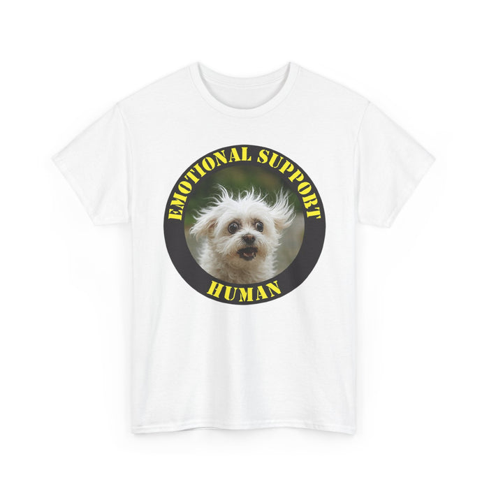 Emotional Support Human T-Shirt — Cute Dog Circle Graphic