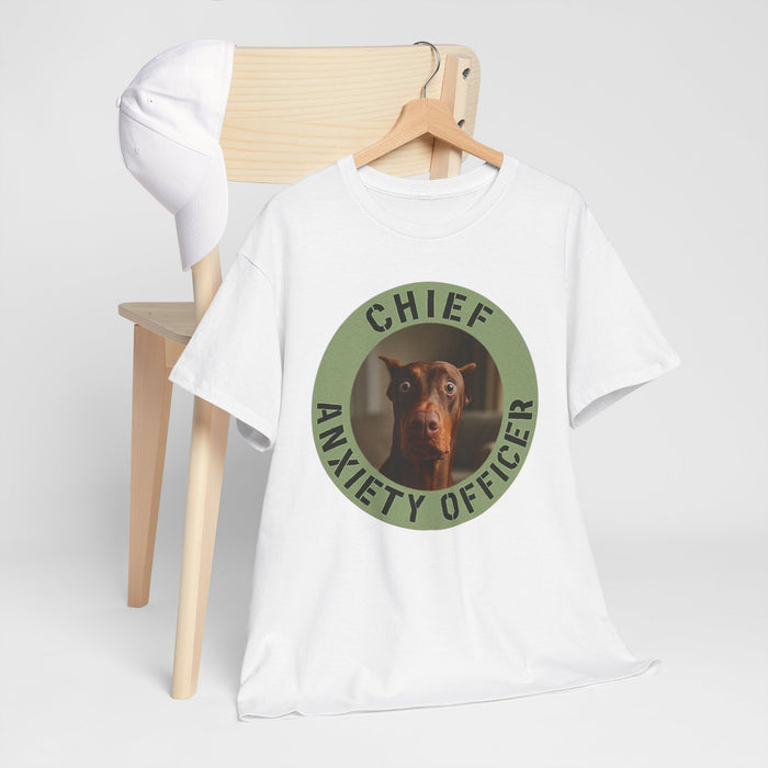 Chief Anxiety Officer T-Shirt – Funny Dog Graphic Tee