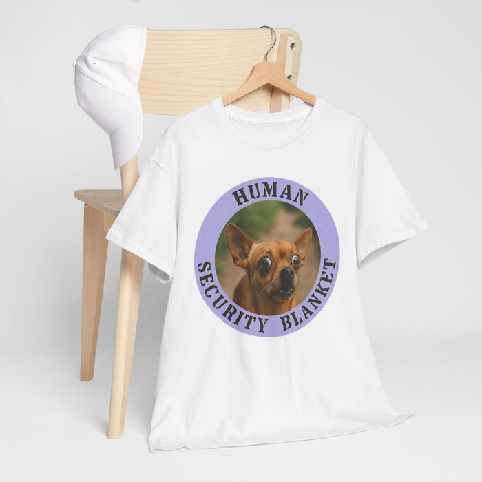 T‑Shirt — "Human Security Blanket" Chihuahua Graphic Tee