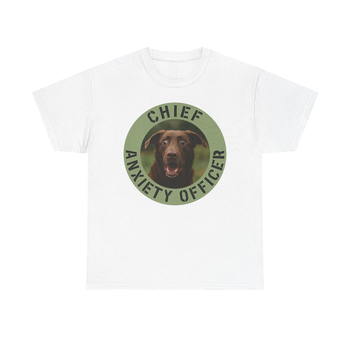 Chief Anxiety Officer T-Shirt — Funny Dog Graphic Tee