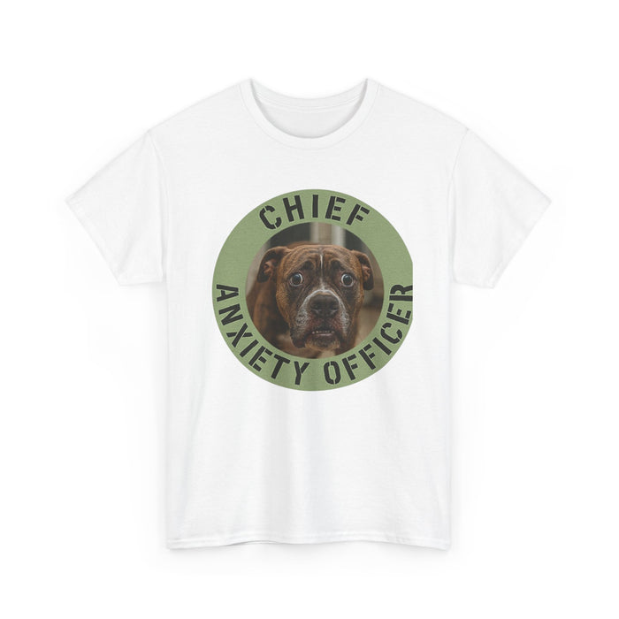 Chief Anxiety Officer Dog T-Shirt - Funny Pet Lover Tee