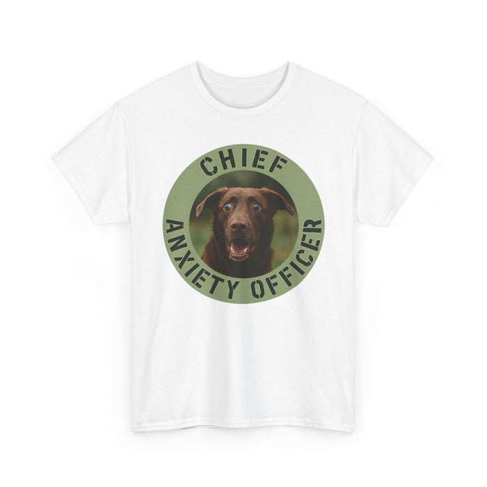 Chief Anxiety Officer T-Shirt — Funny Dog Graphic Tee