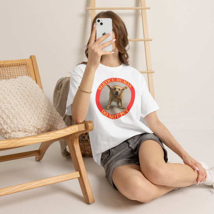 Service Dog T-Shirt — "Service Human Do Not Pet" Graphic Tee