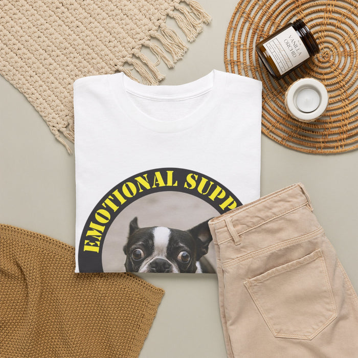 Emotional Support Human Tee – Boston Terrier Graphic T-Shirt