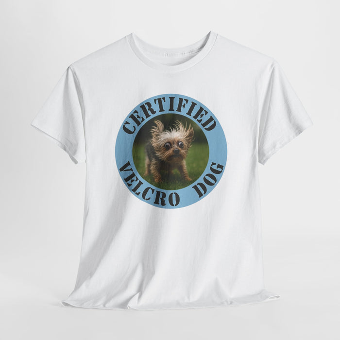 Certified Velcro Dog T-Shirt – Funny Puppy Badge Tee