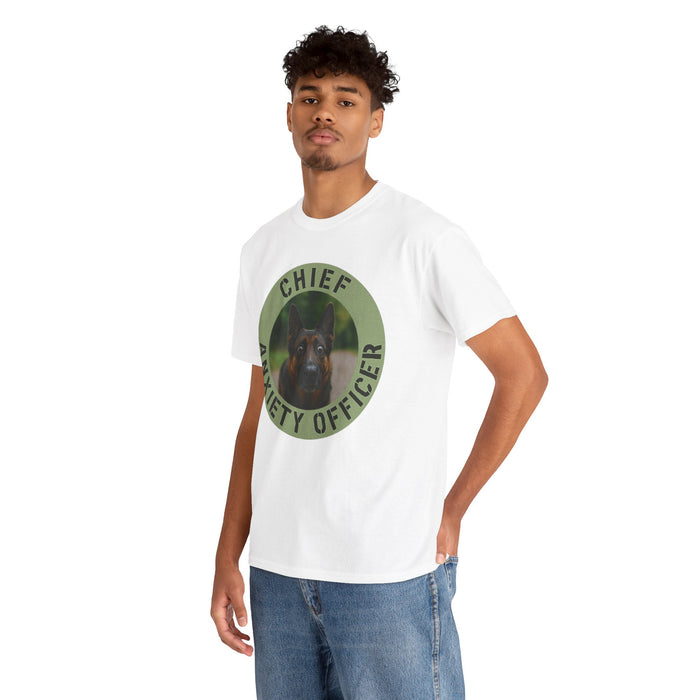 Chief Anxiety Officer Dog T-Shirt — Funny Pet Lover Tee