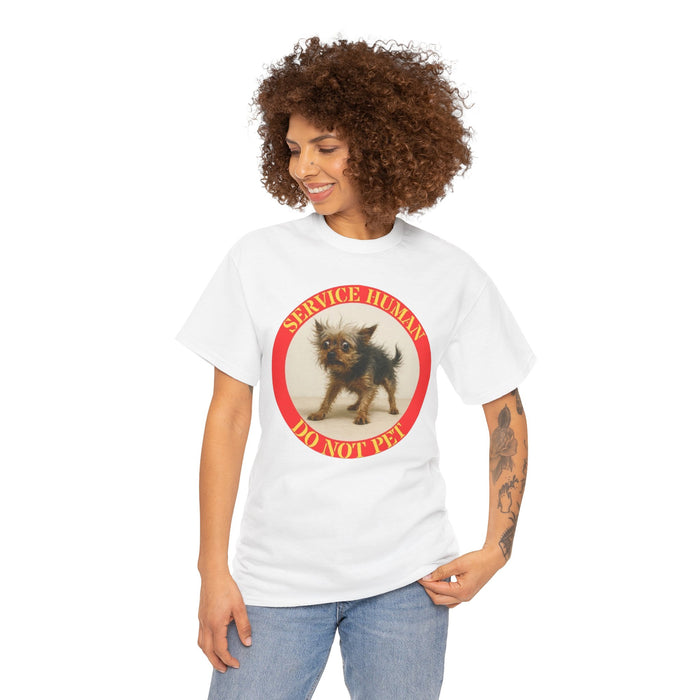 Service Human Do Not Pet T-Shirt — Cute Rescue Dog Graphic Tee
