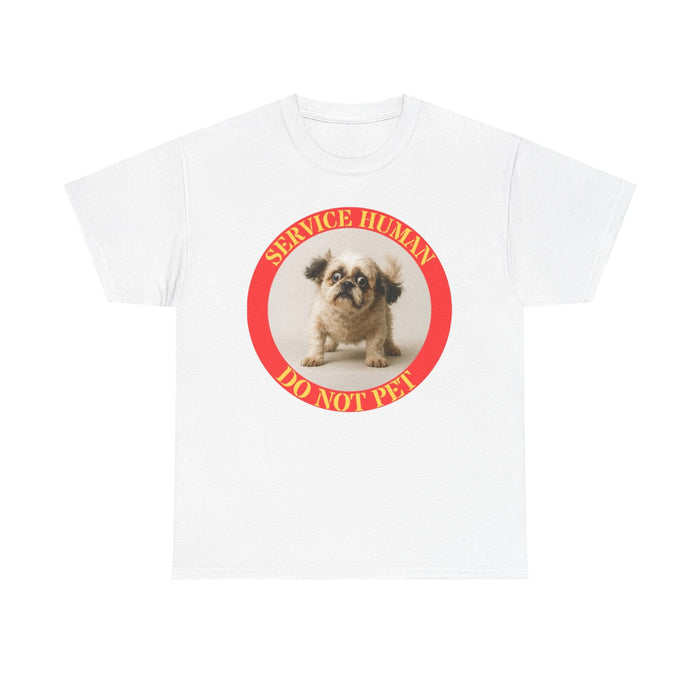 T‑Shirt — "Service Human Do Not Pet" Cute Pug Graphic Tee