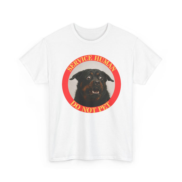 Service Human Do Not Pet T-Shirt — Funny Working Dog Graphic Tee