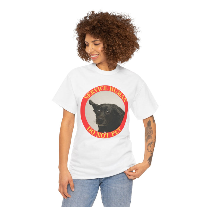 Service Dog Tee — "Service Human Do Not Pet" Graphic T-Shirt