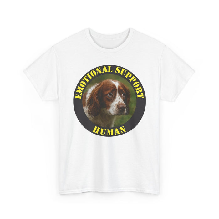 Emotional Support Human T-Shirt — Cute Spaniel Pet Therapy Tee