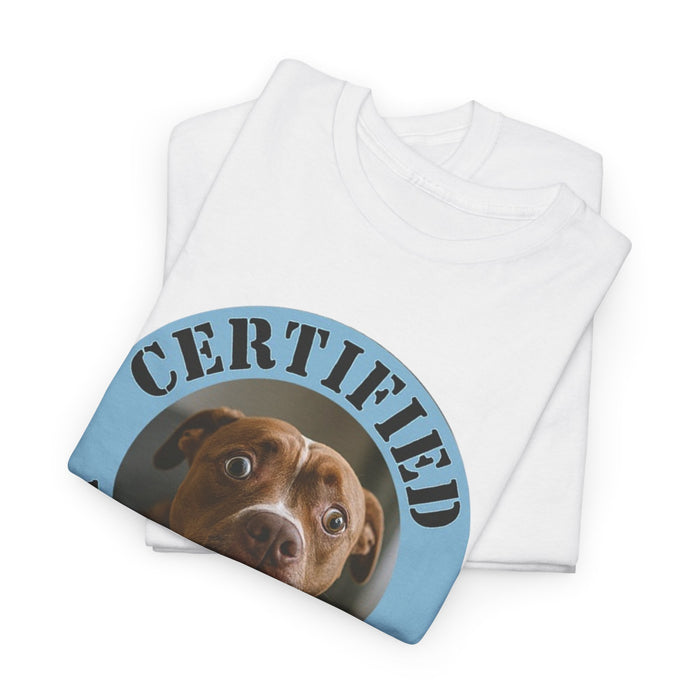 Certified Velcro Dog T-Shirt — Funny Dog Lover Tee