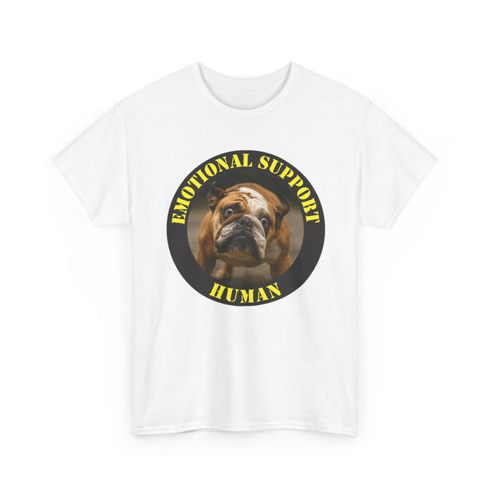 Emotional Support Human T-Shirt — Funny Dog Rescue Tee for Dog Lovers