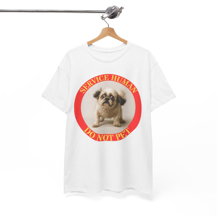 T‑Shirt — "Service Human Do Not Pet" Cute Pug Graphic Tee