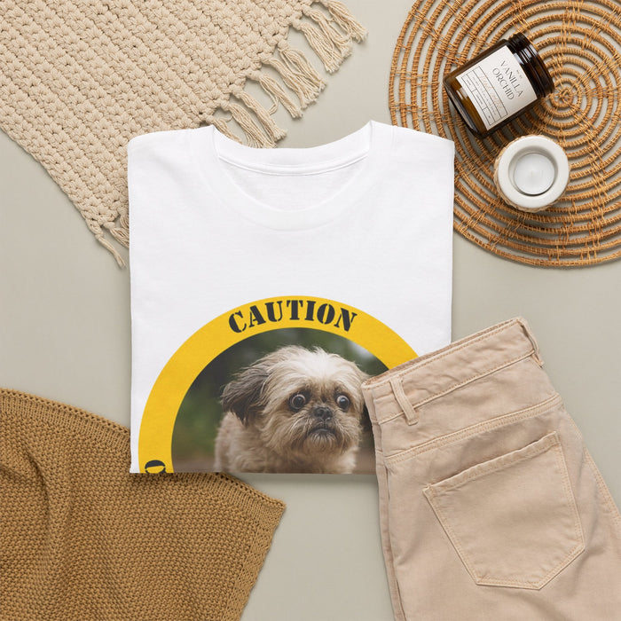 T-Shirt — "Caution: Cuddle Therapy in Progress" Dog Graphic Tee