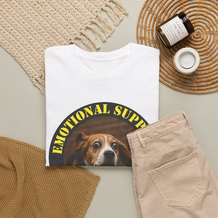 Emotional Support Human T-Shirt – Funny Dog Therapy Tee