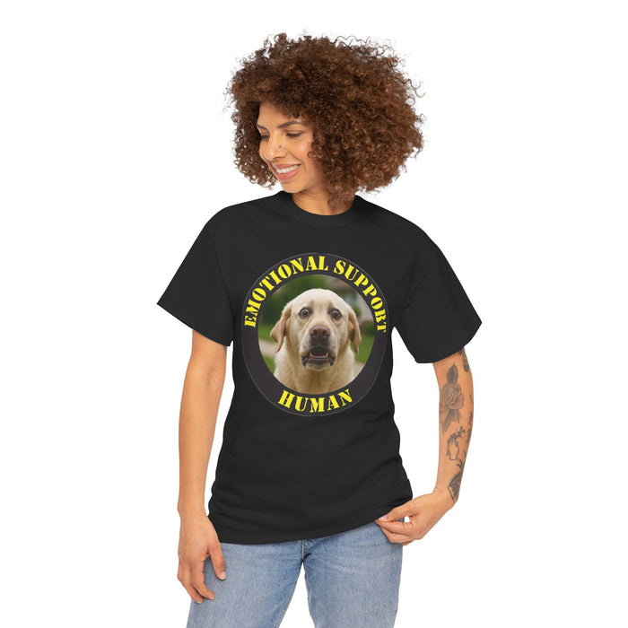 Emotional Support Human T-Shirt — Cute Labrador Pet Therapy Tee