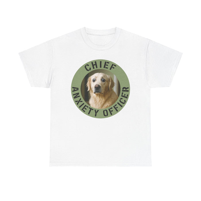 Chief Anxiety Officer T-Shirt — Funny Dog Graphic Tee