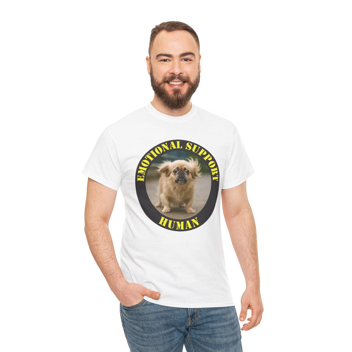 Emotional Support Human T-Shirt — Funny Pug Dog Comfort Tee