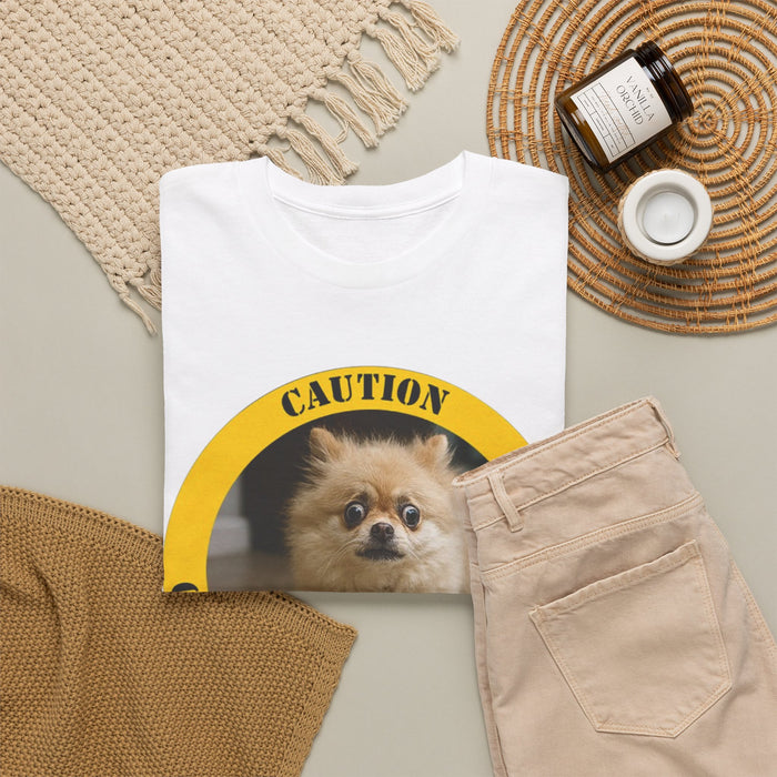 Pomeranian Caution 'Cuddle Therapy in Progress' T-Shirt