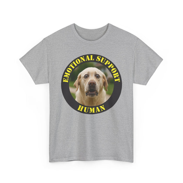 Emotional Support Human T-Shirt — Cute Labrador Pet Therapy Tee