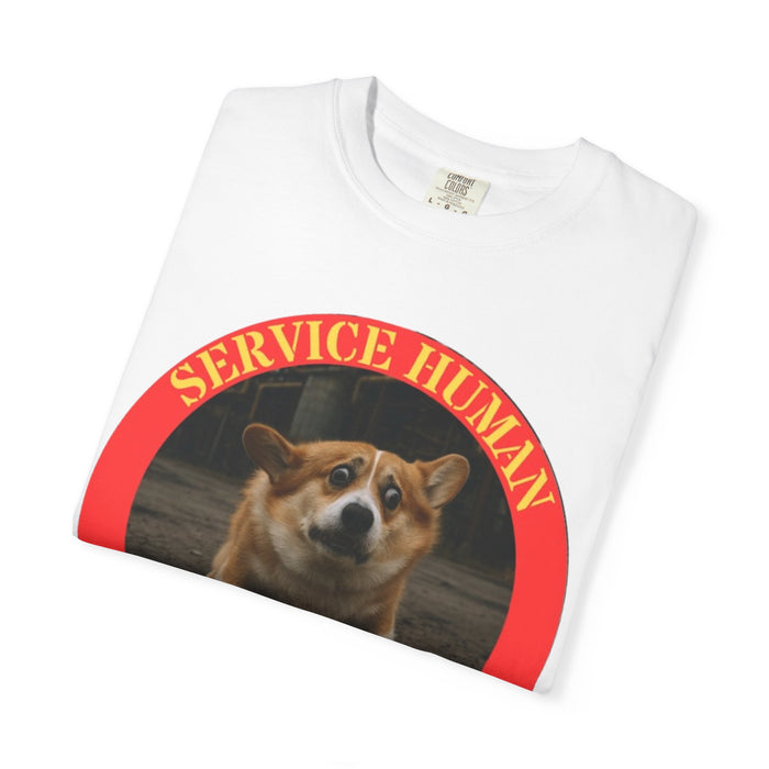 Service Human “Do Not Pet” T-Shirt — Corgi Service Dog Humor