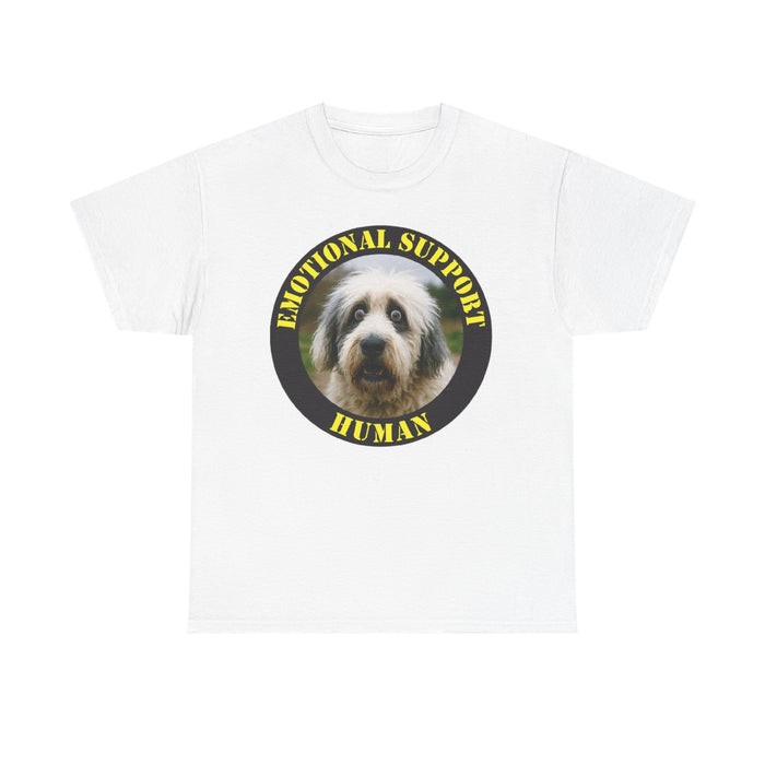 Emotional Support Human T-Shirt — Cute Dog Photo Graphic Tee