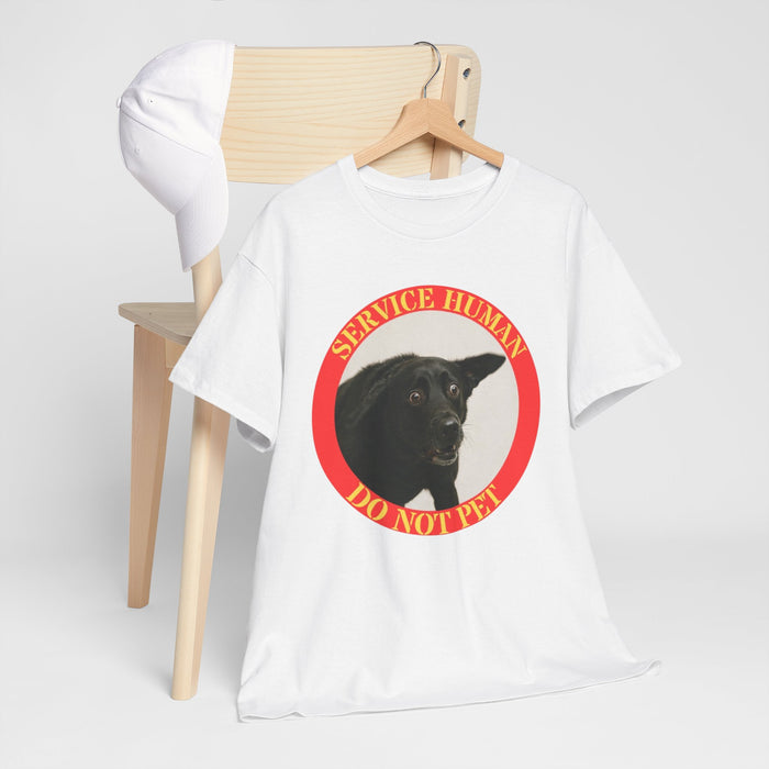 Service Human Do Not Pet Tee — Funny Service Dog Shirt