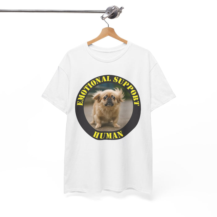 Emotional Support Human T-Shirt — Funny Pug Dog Comfort Tee