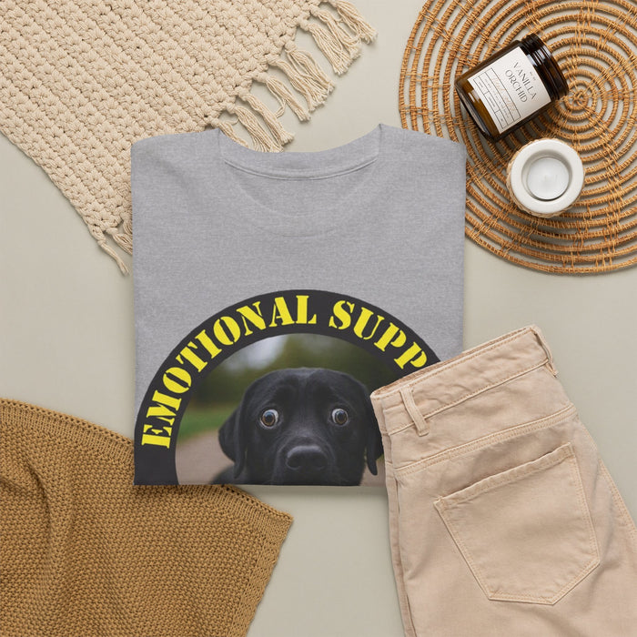 T-Shirt — “Emotional Support Human” Black Lab Graphic Tee