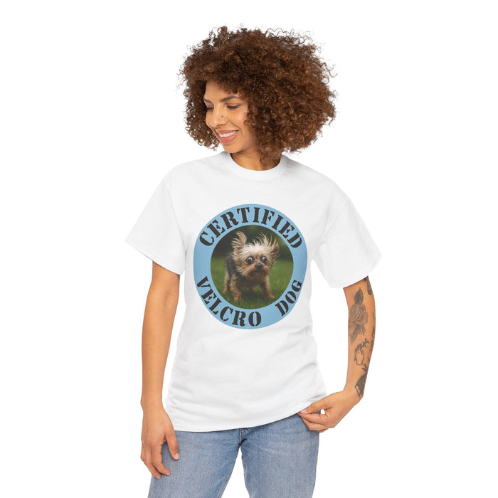 Certified Velcro Dog T-Shirt — Funny Vintage Pet Graphic Tee