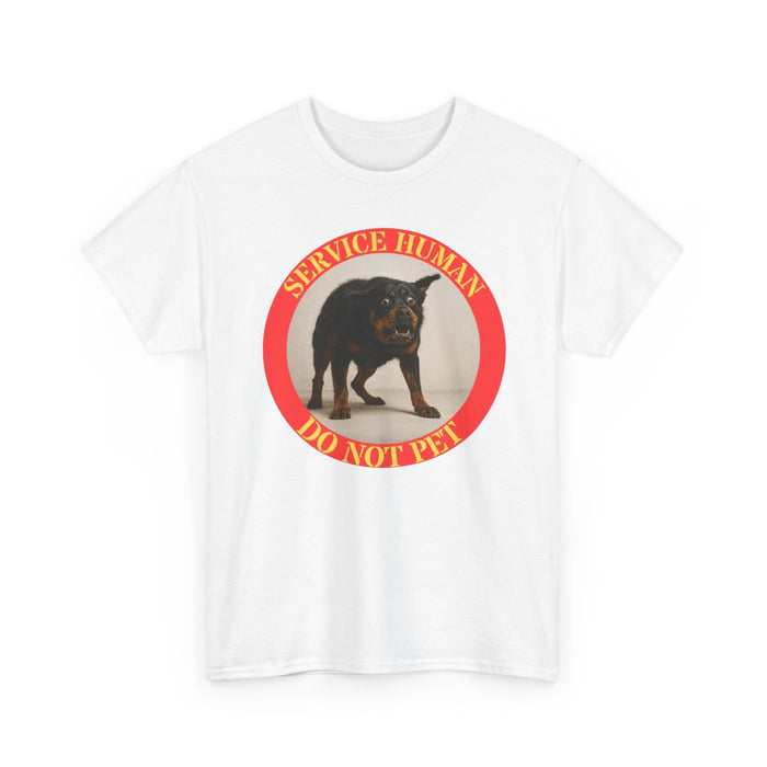 Service Human Do Not Pet T-Shirt — Funny Service Dog Awareness Tee