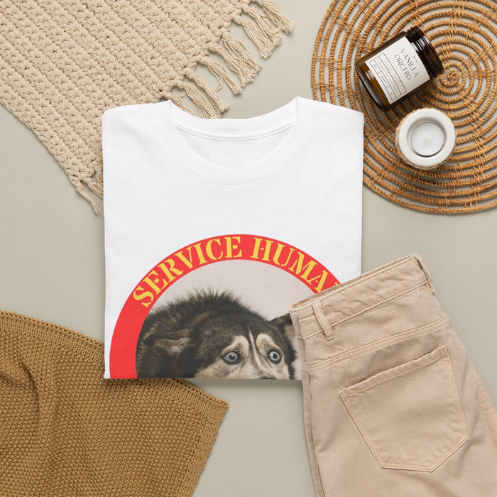 T-Shirt — "Service Human Do Not Pet" Funny Service Dog Rescue Tee