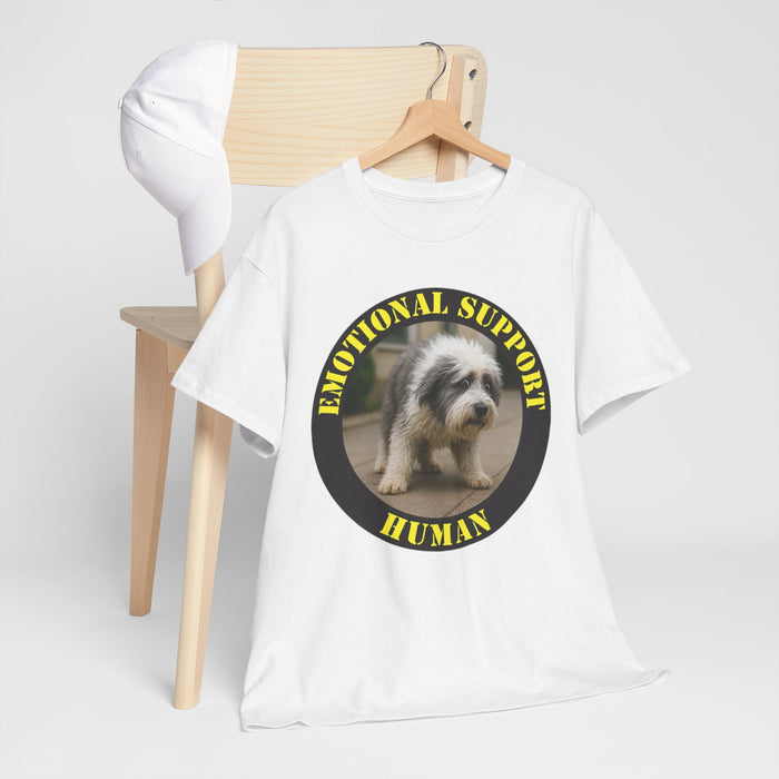Emotional Support Human T-Shirt – Cute Puppy Rescue Shirt