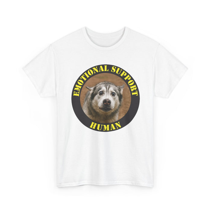 Emotional Support Human T‑Shirt — Funny Dog Support Tee